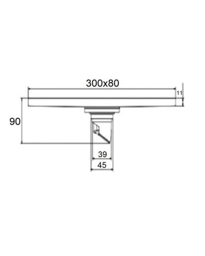 Душевой трап Orange TR01-010b 30х30 черный - фото 3