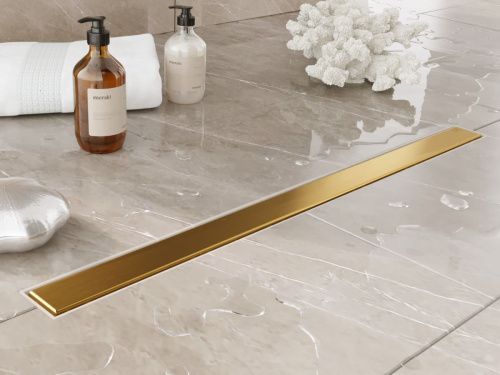 Душевой лоток Plumberia Selection PSM MODULAR PSM60OB 60х5 золото - фото 4