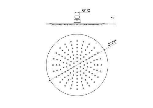 Верхний душ Aquatek AQ2075CR 30х30 хром - фото 4