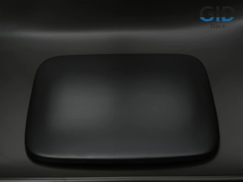 Раковина керамическая Gid Geométrico 53365 60х40 накладная цвет черный без отверстий под смеситель - фото 4