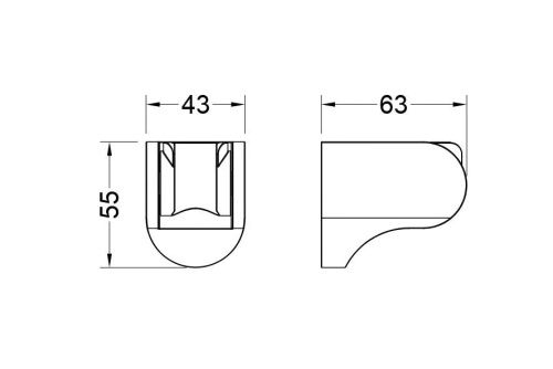 Держатель для душа Aquatek AQ2405MB черный - фото 4