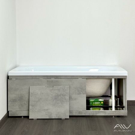Экран под ванну Alavann Rita 170 см ALV0719004 фронтальный МДФ съемный/раздвижной серый