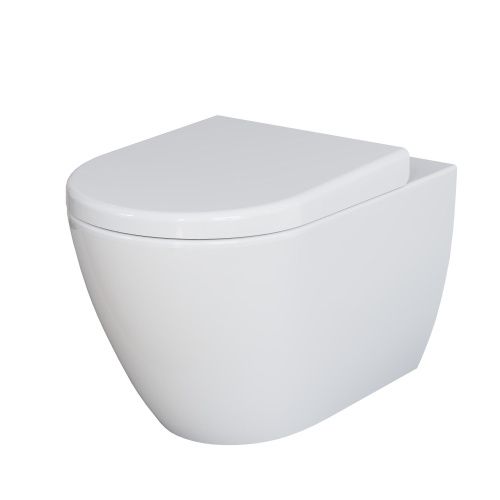 Унитаз подвесной Ambassador Queen 113T20001R-112T20001 белый с сиденьем микролифт каскадный смыв