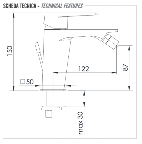 Смеситель Remer Dream D20 на биде хром - фото 2