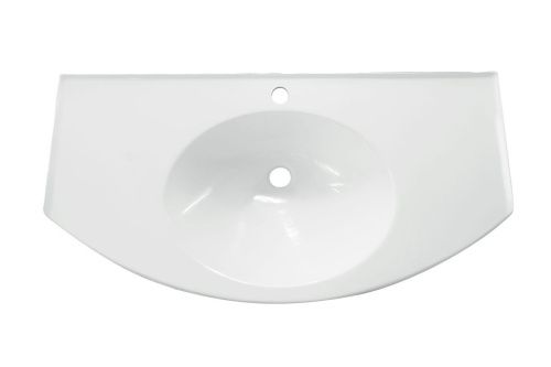Раковина из искусственного камня Эстет Флорида ФР-00014966 100х50 накладная цвет белый 1 отверстие под смеситель - фото 3