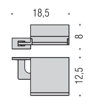 Бумагодержатель Colombo Look B1691.CR