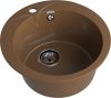 Кухонная мойка Granfest Rondo R-480 терракот 50х50 цвет коричневый поверхность матовая