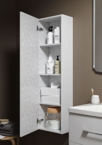 Шкаф-пенал Aqwella Y An.05.35/W 30х120 подвесной цвет белый - фото 2