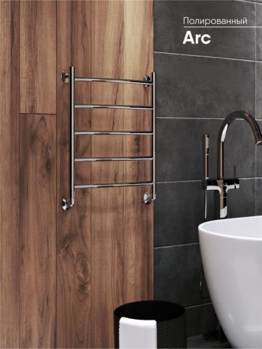 Полотенцесушитель водяной Indigo Arc LAW60-30 35х60 хром - фото 5