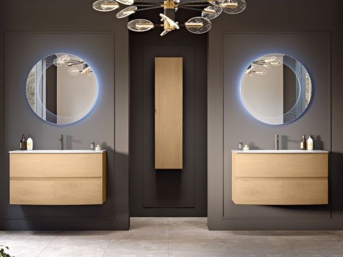 Зеркало с подсветкой Cezares 45053 80х80 подвесное - фото 2