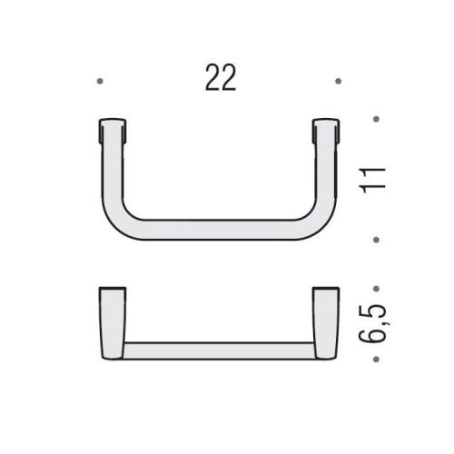 Полотенцедержатель Colombo Lulu B6231.CR - фото 2