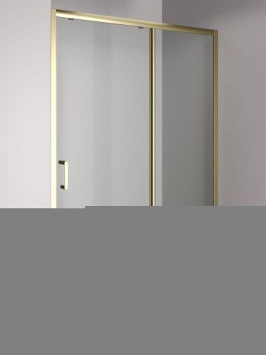 Душевая дверь Orange E02-120TGY 120х190 стекло прозрачное профиль золото - фото 2