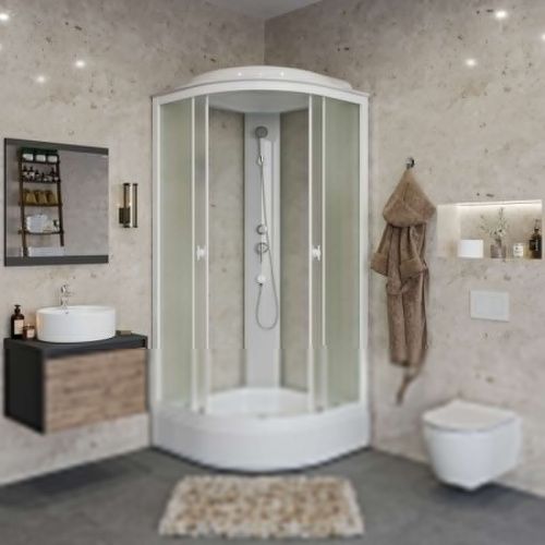 Душевая кабина Niagara Promo P80/26/MT 80х80 четверть круга с крышей ориентация универсальная - фото 3