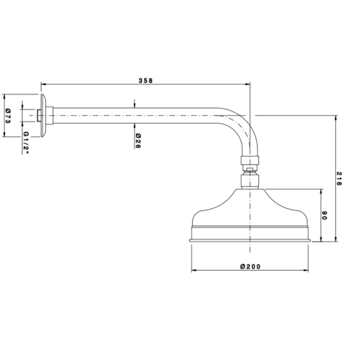 Верхний душ Nicolazzi Doccia 5702CR20 хром - фото 2