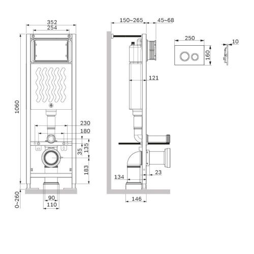 Инсталляция для унитаза Am.Pm ErgoFit I012711.0151 - фото 3