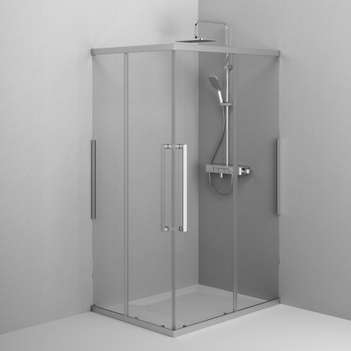 Душевой уголок Am.Pm Func W84G-403-12090-MТ 120х90 стекло прозрачное профиль хром без поддона - фото 5