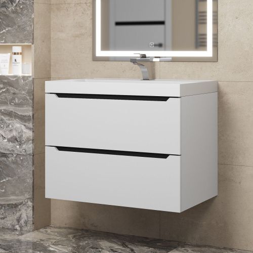 Тумба под раковину Uperwood Tanos 2930205141 70х50 подвесная цвет белый - фото 4