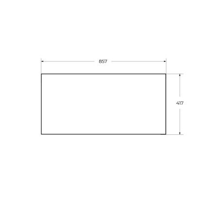 Вставка в дно металлического каркаса под раковину Cezares CADRO CADRO-90-MENS-BIANCO