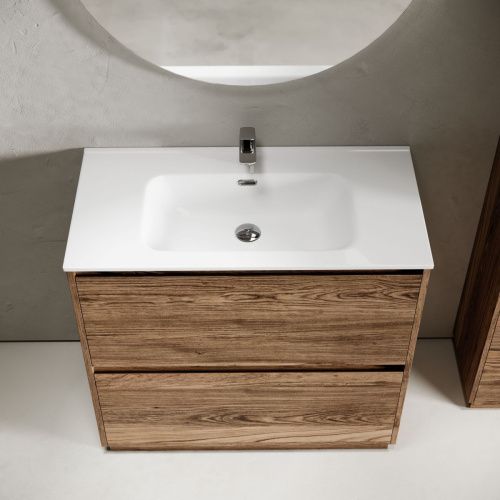 Тумба под раковину Sancos Libra Floor LB90FECH 90х50 напольная цвет коричневый - фото 5