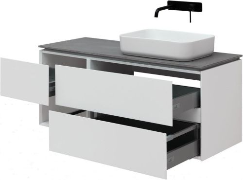 Тумба под раковину Allen Brau Infinity 1.21007.WM 120х50 подвесная цвет белый - фото 3