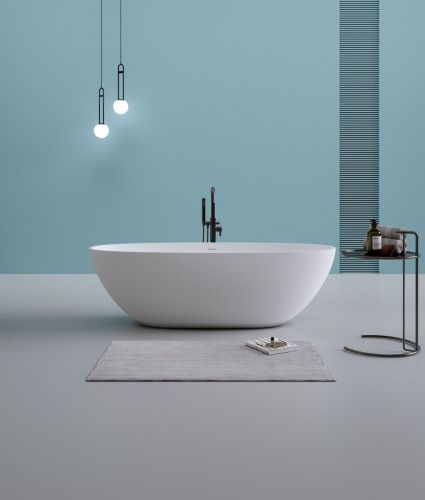 Ванна из искусственного камня Timo LEMPI LEMPI1800 180х80 отдельностоящая овальная - фото 4