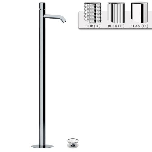 Смеситель для раковины Daniel Trilogy TG688DP напольный золото - фото 2