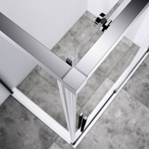 Душевой уголок Vincea Slim-N VSR-4SN9014CL 140х90 стекло прозрачное профиль хром без поддона - фото 4