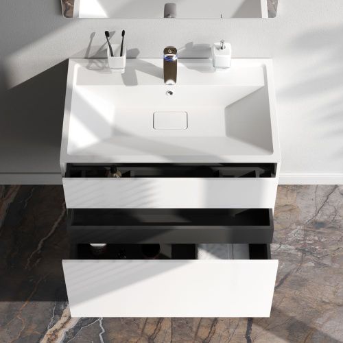 Тумба под раковину Am.Pm Inspire V2.0 M50AFHX0803WM 80х50 подвесная цвет белый - фото 3