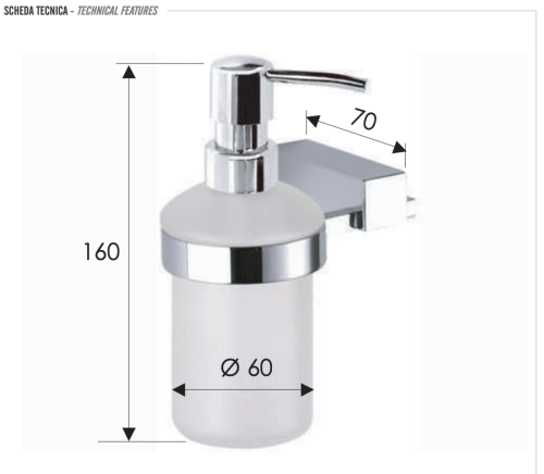 Дозатор Remer Minimal INOX Mi13INOXCR - фото 2