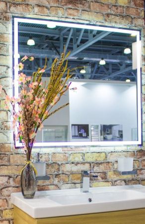 Зеркало с подсветкой Art&Max MONZA AM-Mon-900-800-DS-F 90х80 подвесное