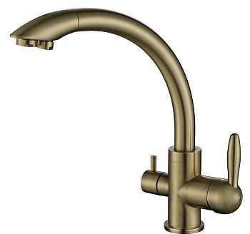 Смеситель для кухни Paulmark ESSEN Es213001-BR на мойку бронза