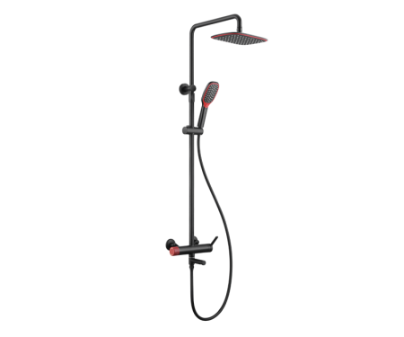 Душевая стойка Bronze de Luxe 2039RH настенная цвет черный