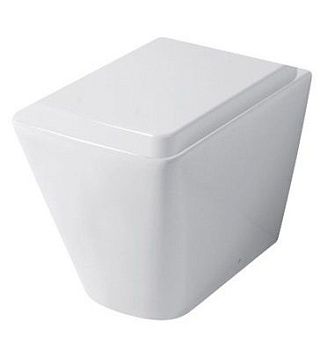 Чаша унитаза приставная Disegno Ceramica Touch3 T3002SET01 цвет белый без сиденья безободковая