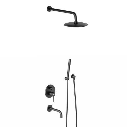 Душевая система Damixa Scandinavian Pure 936510300 встраиваемая в стену цвет черный - фото 2