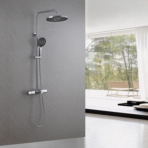 Душевая стойка Abber AF8516 настенная цвет хром с термостатом - фото 2