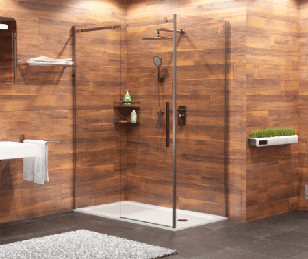 Душевая дверь Wasserkraft 15R30 130х200 стекло прозрачное профиль хром