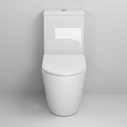 Унитаз напольный с бачком Grossman Color GR-4480S белый с сиденьем микролифт безободковый каскадный смыв - фото 3