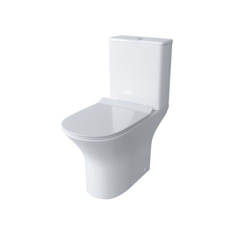 Унитаз напольный с бачком Grossman Classic GR-4465S белый с сиденьем микролифт безободковый каскадный смыв