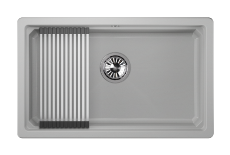 Кухонная мойка Granula Kitchen Space 7303U, АРКТИК 75х45 цвет белый поверхность матовая