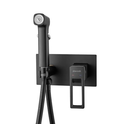 Гигиенический душ со смесителем Shevanik S6805H черный - фото 2