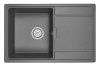 Кухонная мойка Granula 7804, ГРАФИТ 80х50 цвет черный поверхность матовая