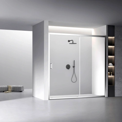 Душевая дверь Veconi Vianno VN60-200-01-C5 200х195 стекло прозрачное профиль хром