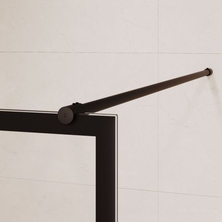 Душевая перегородка RGW Walk In 351001970-84 70х200 стекло с рисунком профиль черный