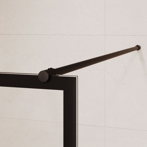 Душевая перегородка RGW Walk In 351001980-84 80х200 стекло с рисунком профиль черный - фото 5