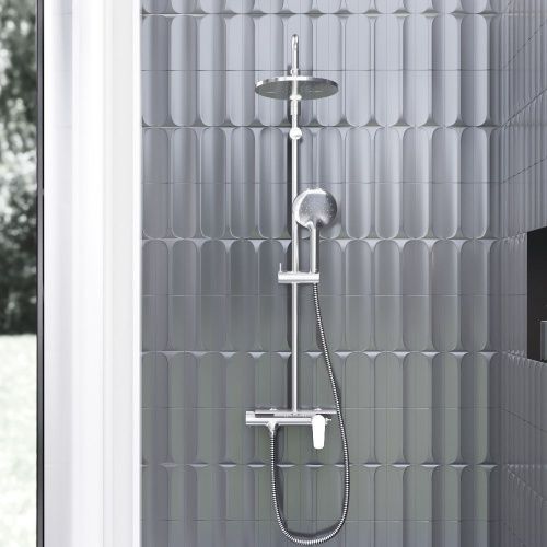 Душевая стойка Damixa Jupiter 977780000 настенная цвет хром - фото 4