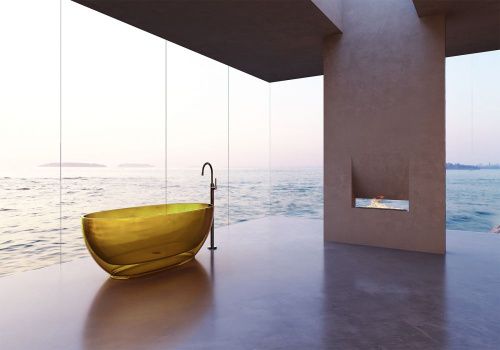 Ванна из полиэфирной смолы Abber Kristall AT9703Amber 170х80 отдельностоящая овальная - фото 3