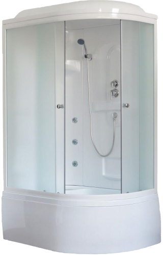 Душевая кабина Royal Bath ВК RB8120BK2-M-L 120х80 асимметричная с крышей ориентация левая