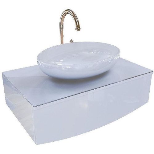 Тумба под раковину 1MarKa Nega Ц0000002812 60х50 подвесная цвет белый - фото 2