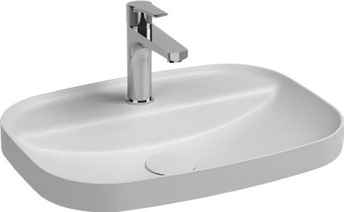 Раковина керамическая Allen Brau Fantasy 4.11034.20 60х40 накладная цвет белый 1 отверстие под смеситель