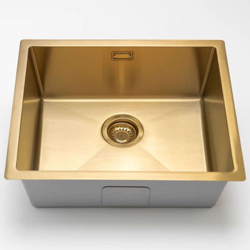 Кухонная мойка Grandex Aqua PROLINE 55 3002061 55х45 цвет золото поверхность матовая - фото 2